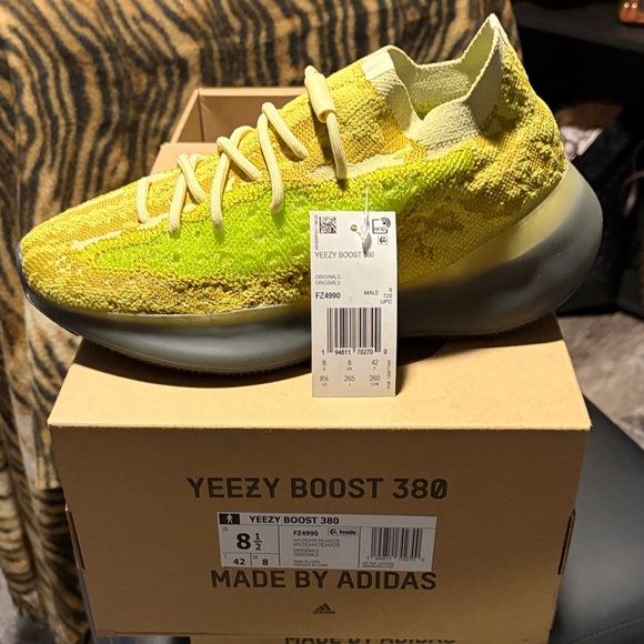 Adidas Yeezy Boost 380 in Yellow and Green